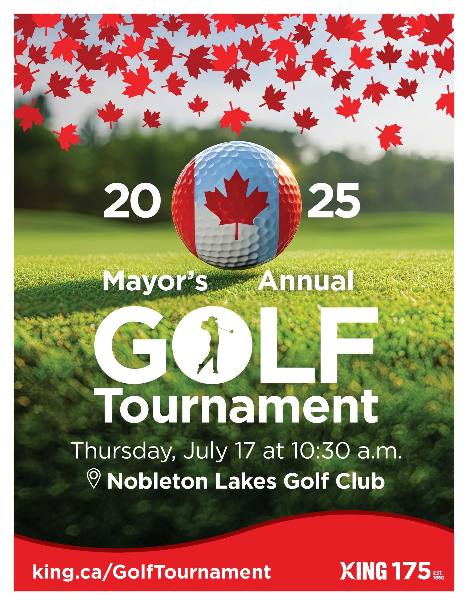 Mayor's Annual Golf Tournament poster