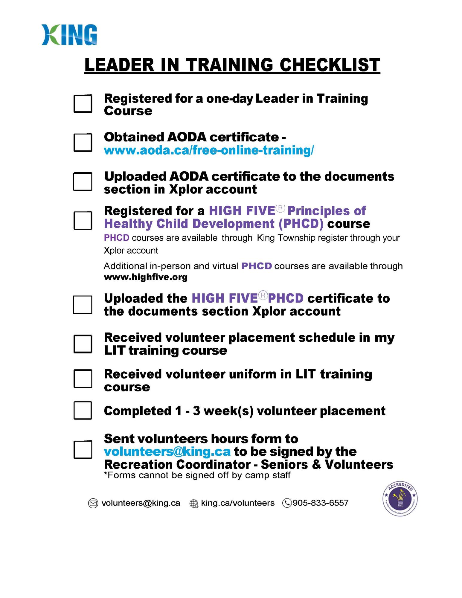Leaders In Training (LIT) Checklist Clickable image to pdf
