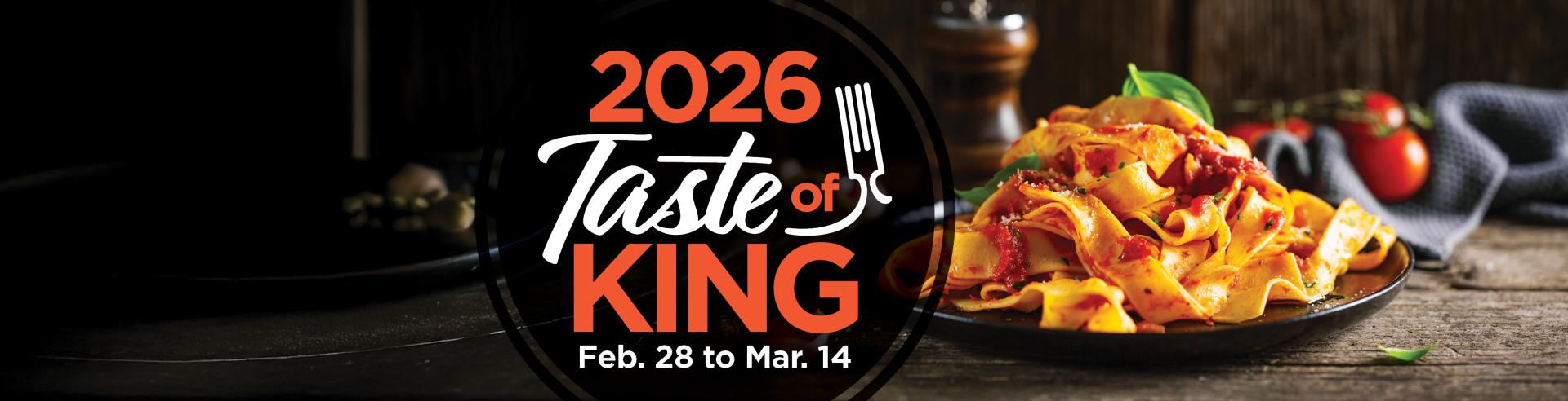 2026 Taste of King