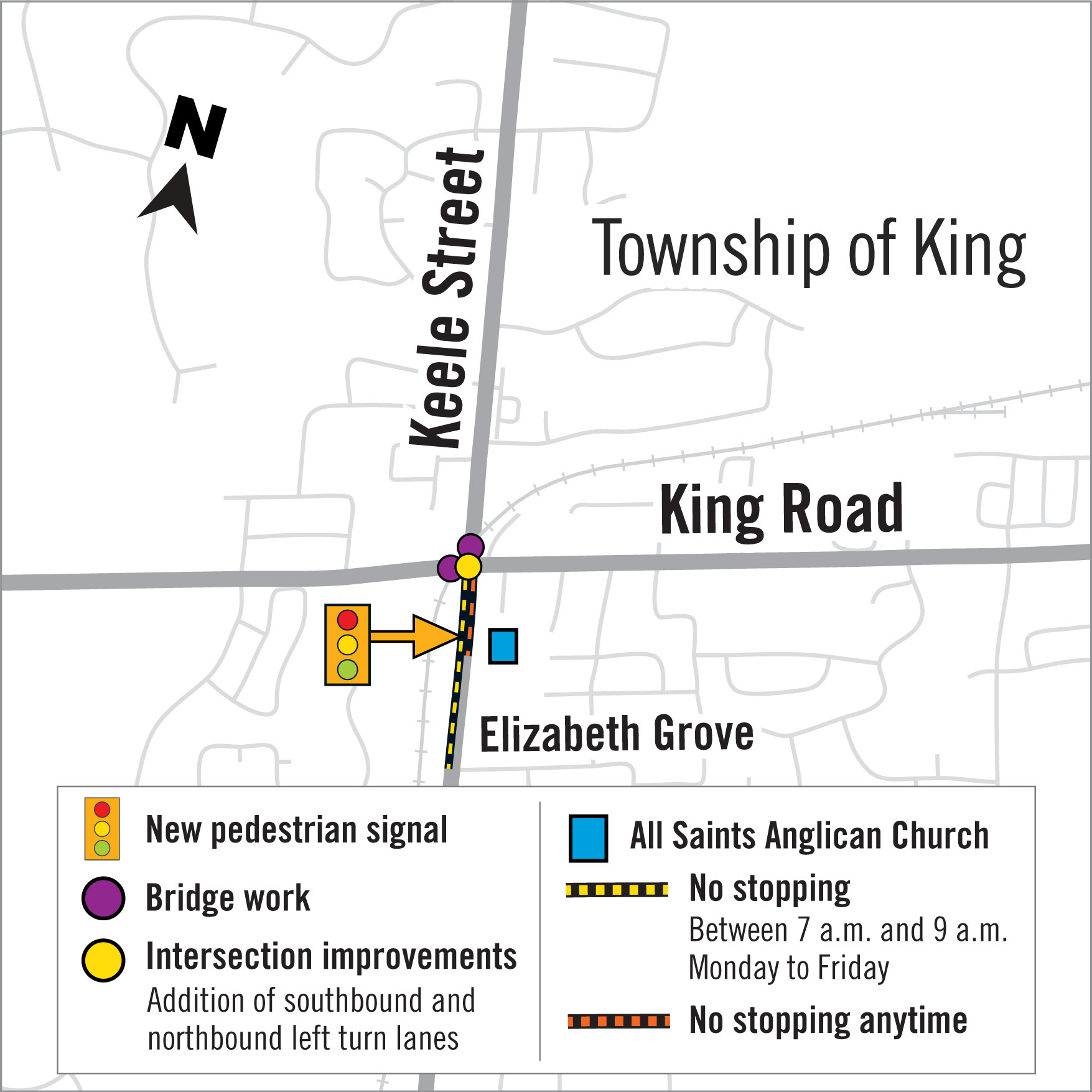 King and Keele map