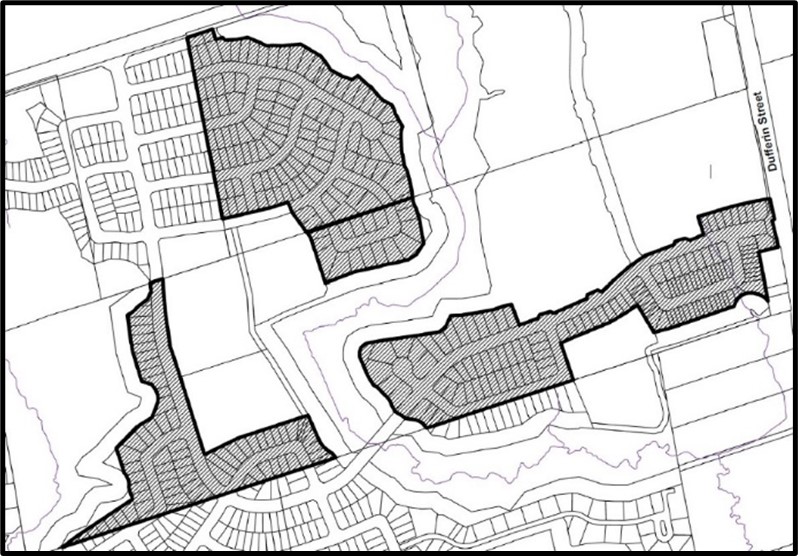 Location Map 13500 and 13700 Dufferin Street