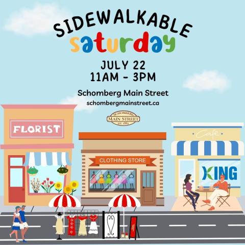 Sidewalkable Saturday promotional flyer