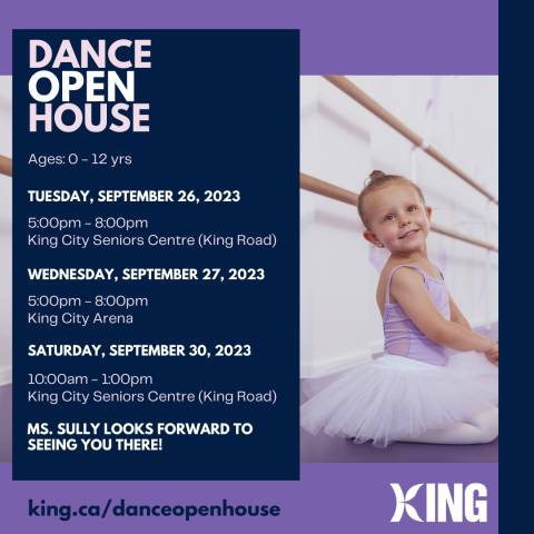 Dance Open House Schedule Image