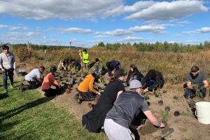 Cold Creek Wildflower Planting with Seneca College